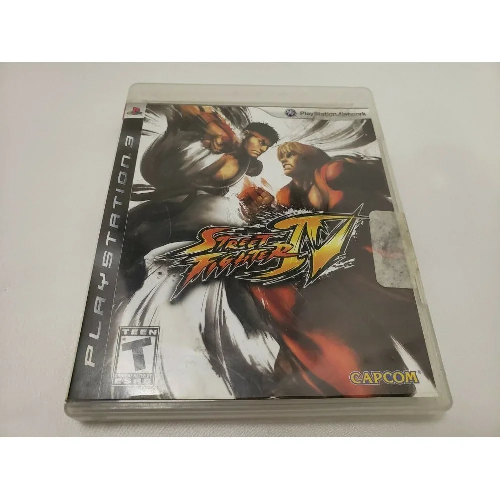 Street Fighter IV 4 (PlayStation 3 PS3 MINT Complete CIB Manual Black Label‎